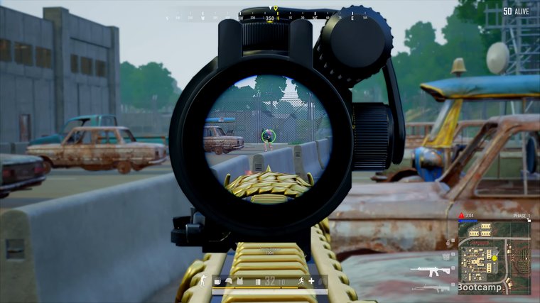 PUBG - aiming at an enemy
