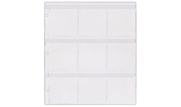 9-Pocket Binder Page with Flaps for Game Boy Cartridges – 10-Pack - SPT1823F-10 - Best Pokémon Binder for Cards – And Cartridges – You Thought You’d Never Store Safely