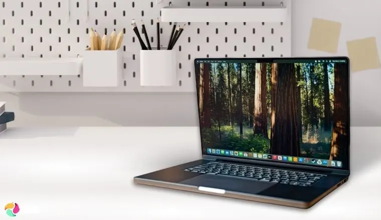Apple MacBook Pro (M4) 2024 on a white office desk styled neatly for a review