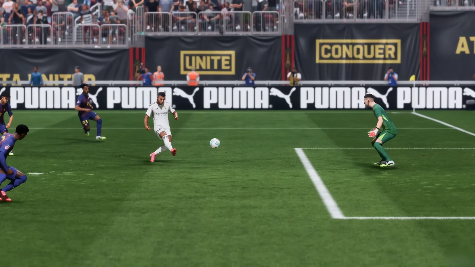 kicking goal
