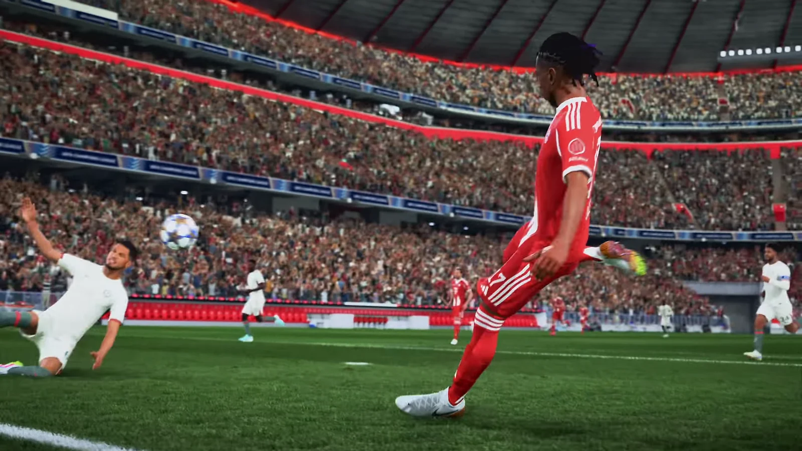 kicking a goal