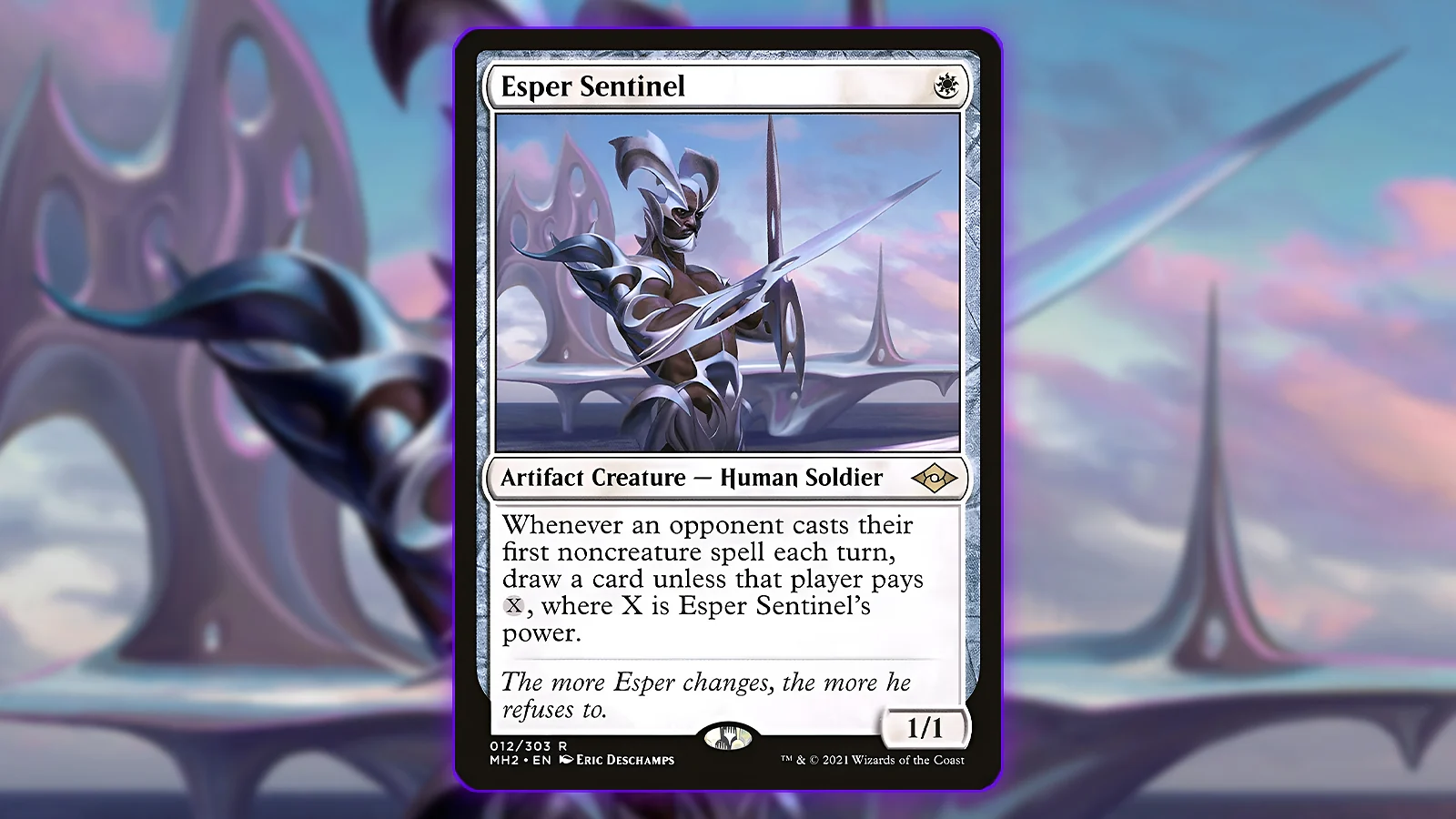 Esper Sentinel card - Best White Disruption MTG Commander Staple