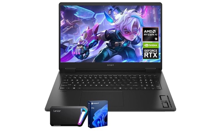 HP OMEN 17.3 RTX 5070 AI Pro Gaming Laptop - Best HP Laptop for Gaming
