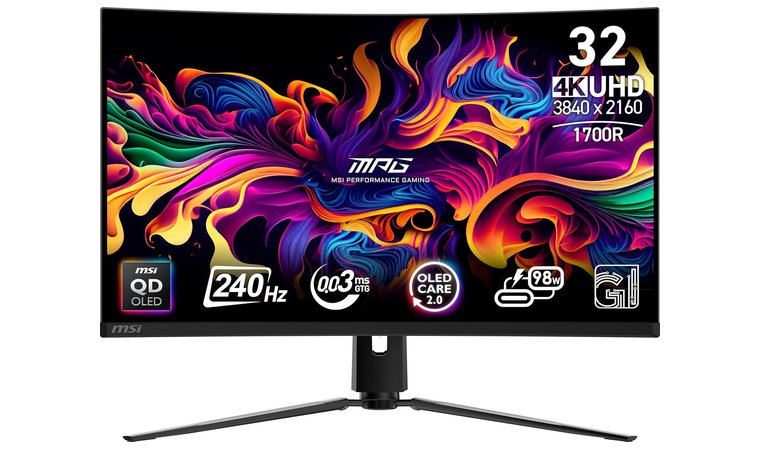 MSI MPG 321CURX QD-OLED 32-inch - Best Premium 32-inch 4K QD-OLED Gaming Monitor