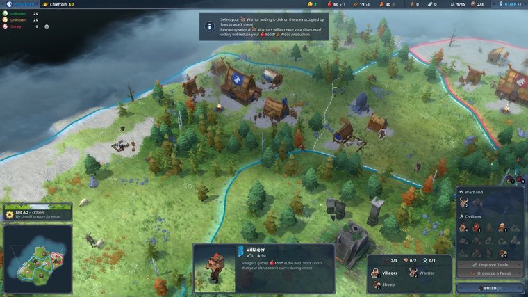 Northgard - Best Game Like Valheim for Strategic Norse Kingdom-Building
