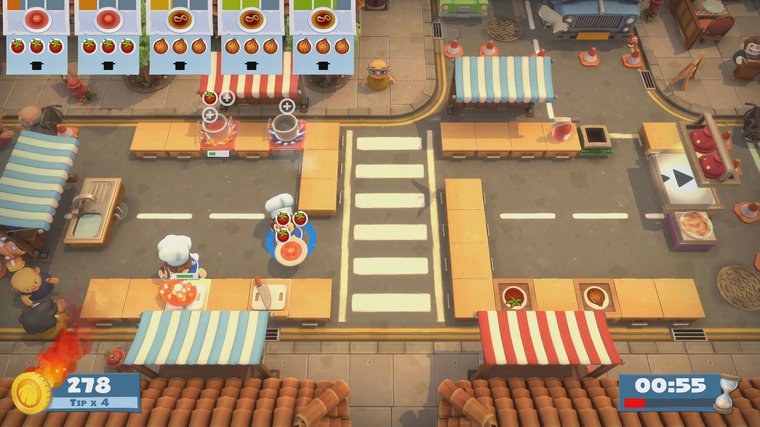 Overcooked! All You Can Eat - A Chaotic Cooking Part Game for the Whole Family