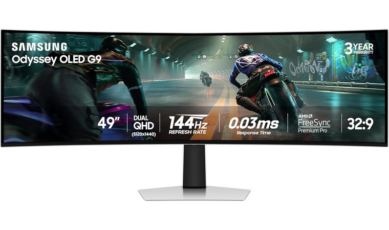 Samsung 49 inch Odyssey OLED G9 (G91SD) - Best Ultrawide QD-OLED Gaming Monitor