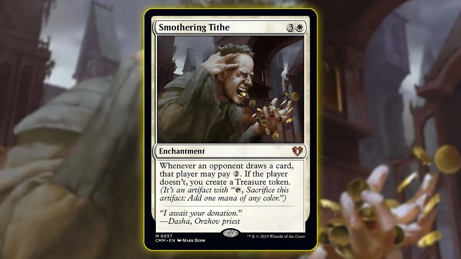 Smothering Tithe card - Best White Card Advantage MTG Commander Staple
