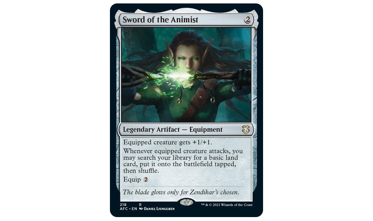 Sword of the Animist - Incredible Ramp Tool