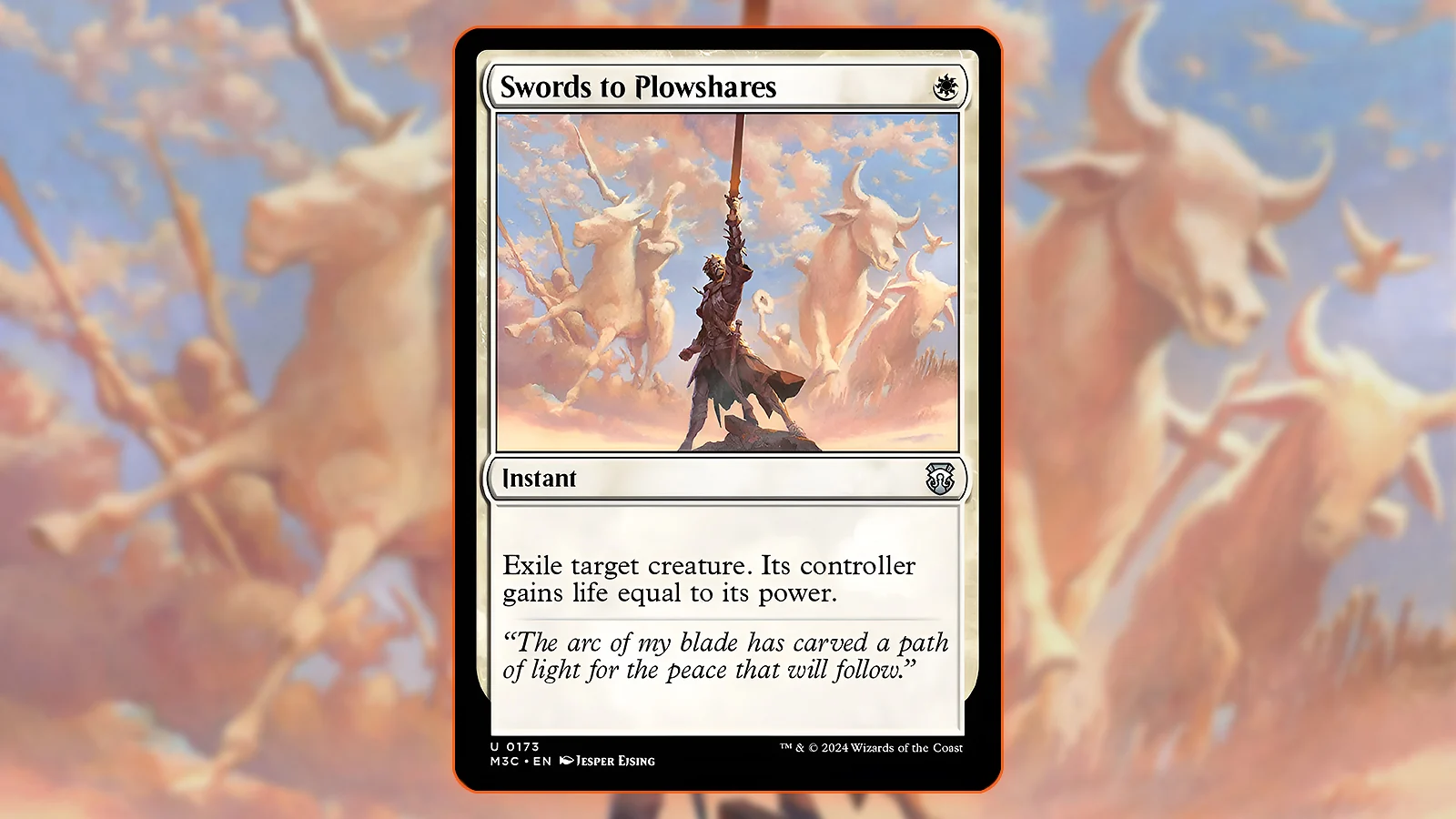 Swords to Plowshares card - Best Targeted Removal MTG Commander Staple