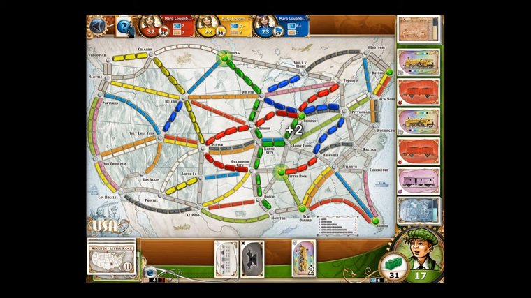 Ticket to Ride - Best Board Game Adaptation iPad Game