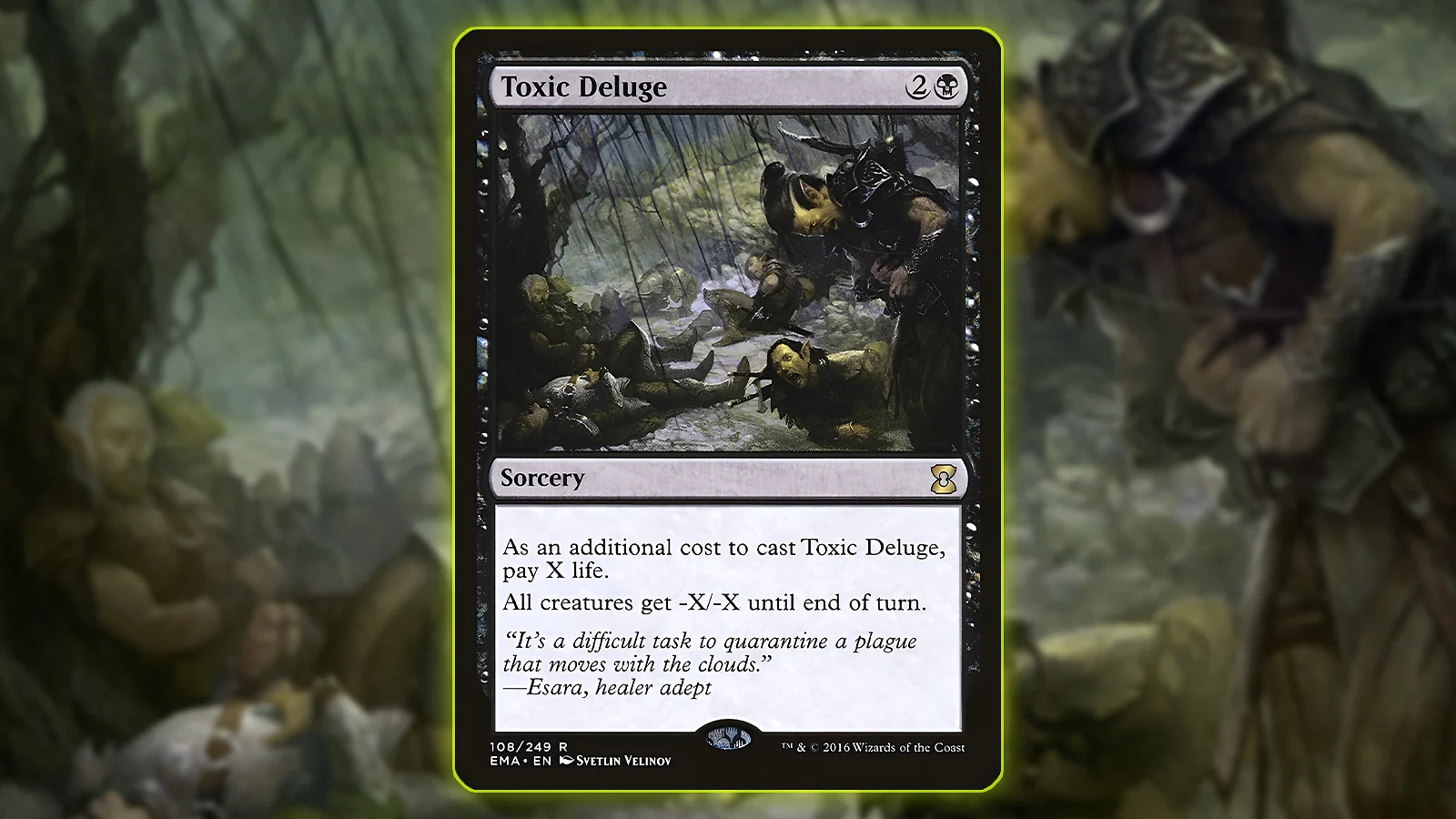 Toxic Deluge card - Best Black Sweeper MTG Commander Staple