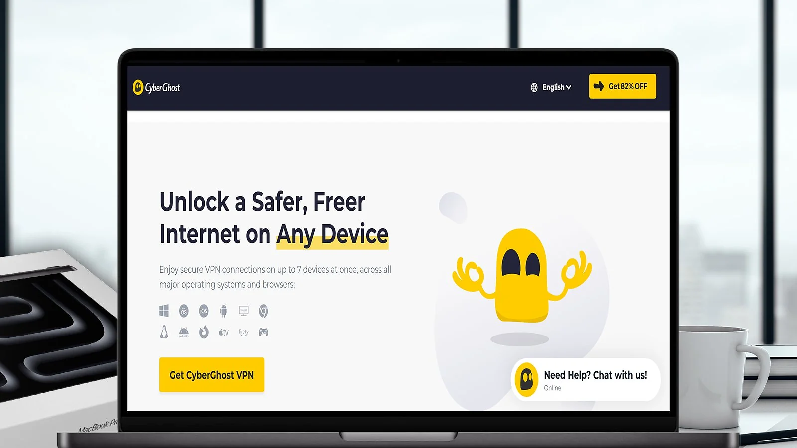 CyberGhost - Best Streaming VPN for Mac