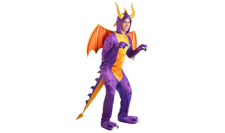 Spyro the Dragon Jumpsuit Costume - The Nostalgic, Playful Mascot Jumpsuit