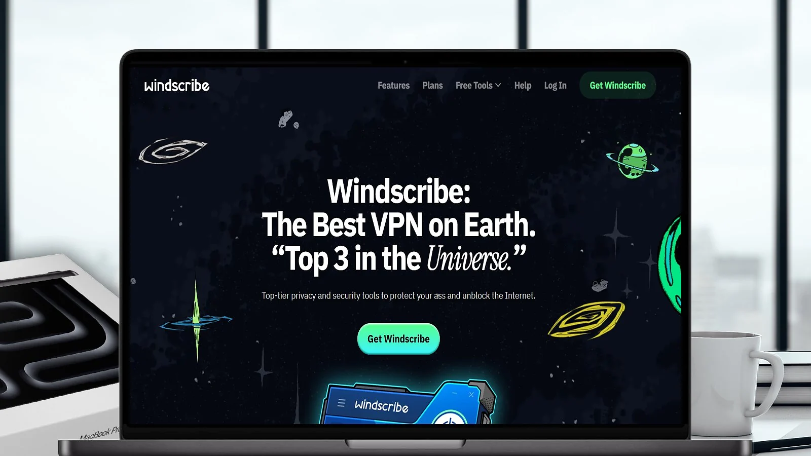 Windscribe  - Best Free VPN with Data Cap