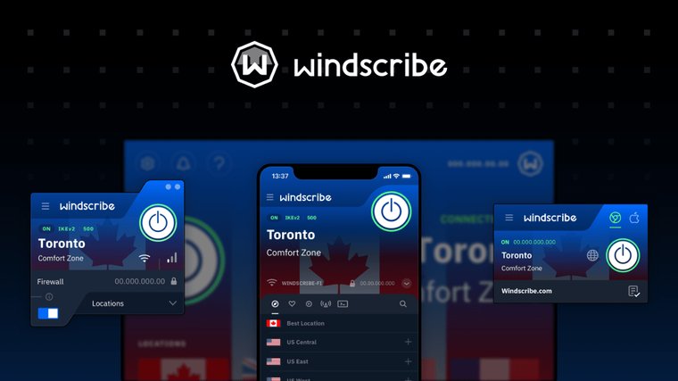 Windscribe - Best Free VPN with Data Cap