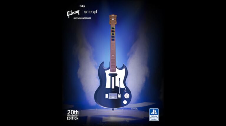 CRKD Brings Back a Rhythm Gaming Icon With PlayStation Themed Gibson SG Controller
