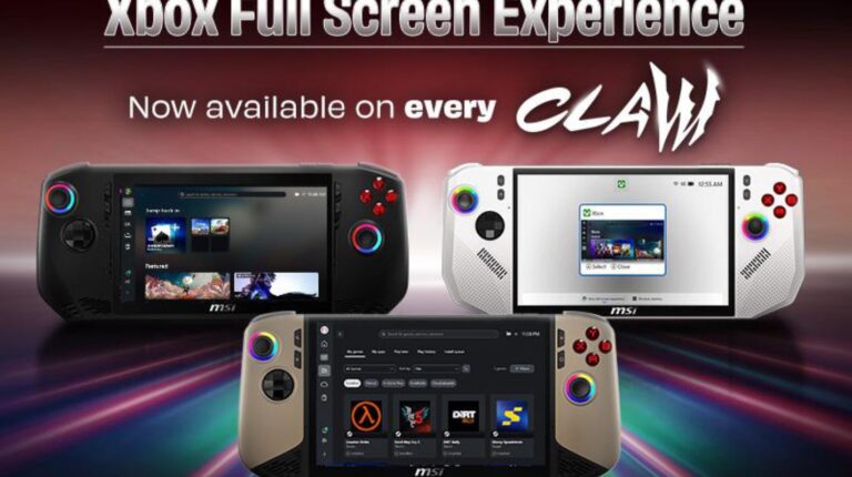 MSI Expands Xbox Full Screen Experience Support Across All Claw Handhelds