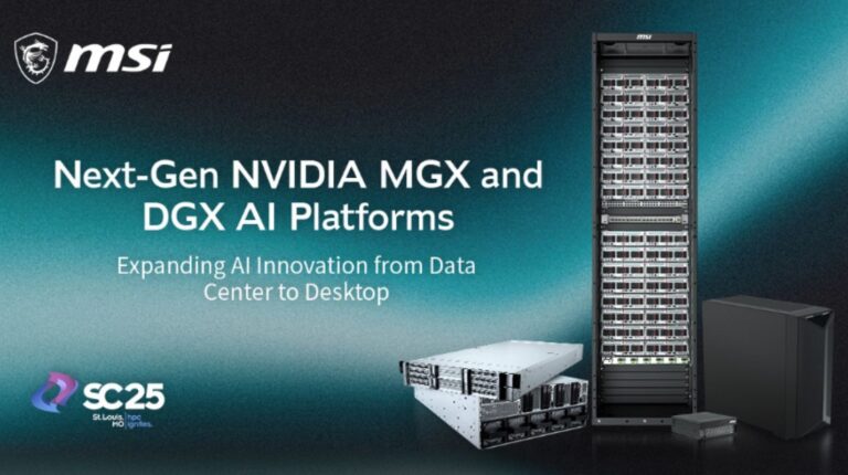 MSI Pushes Into Next Gen AI Computing With New NVIDIA Based Systems At Supercomputing 2025