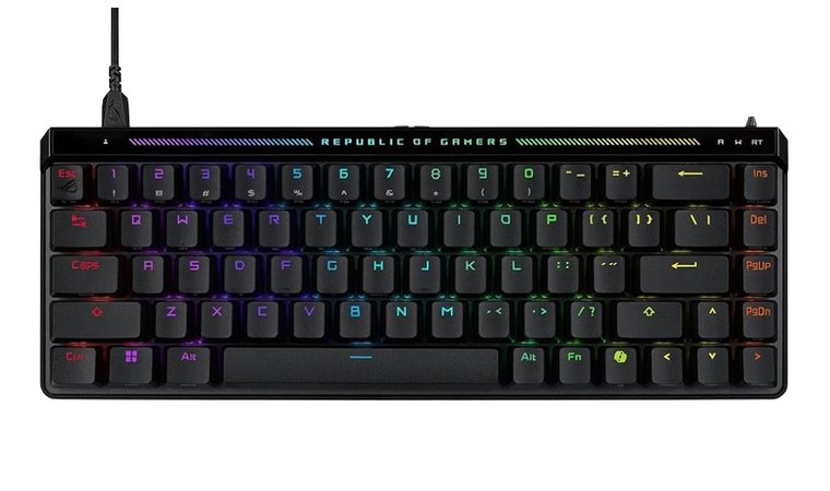 ASUS ROG Falchion Ace HFX - Best Compact 65% Magnetic Switch Keyboard for Gaming
