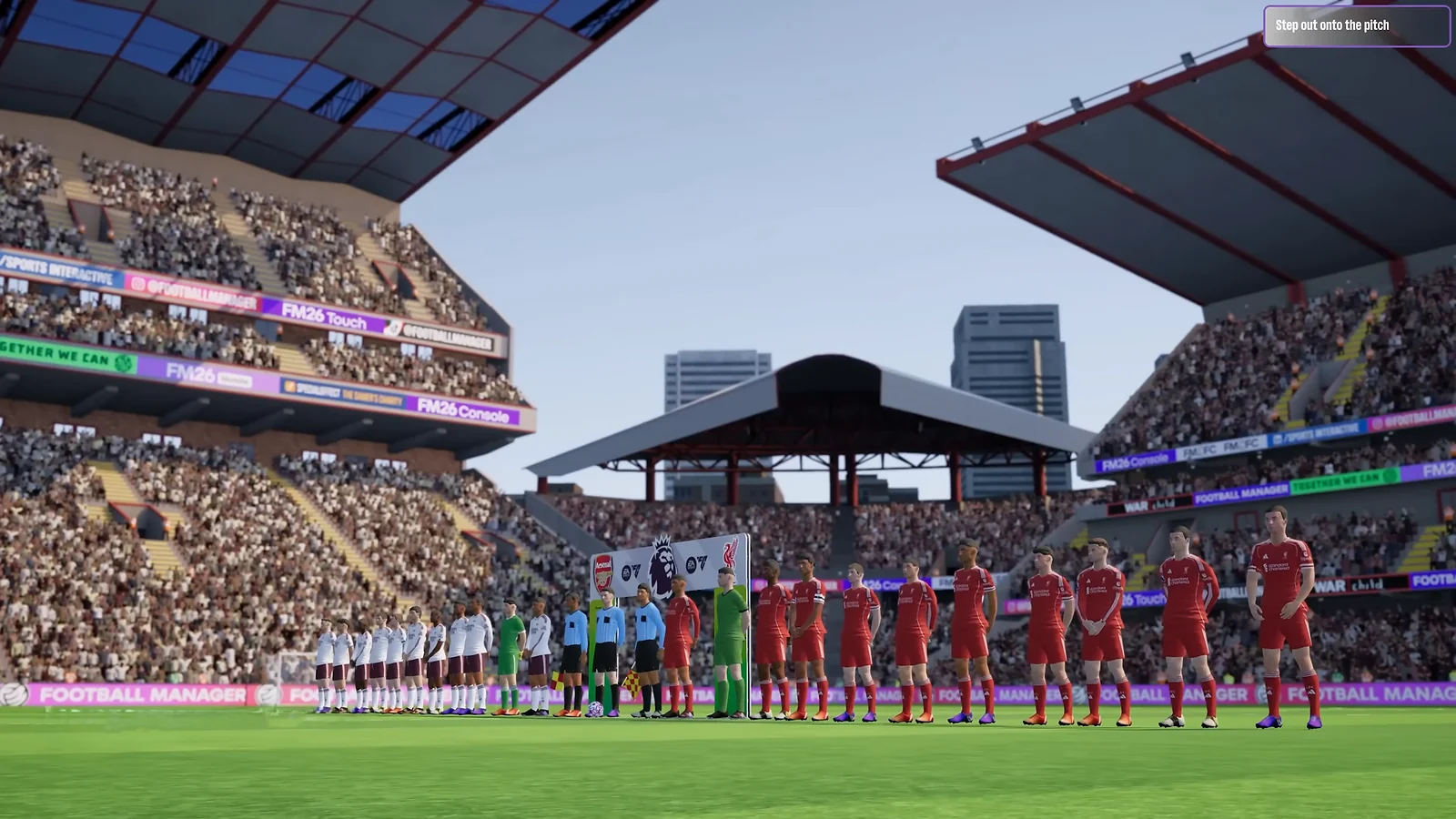 Players standing