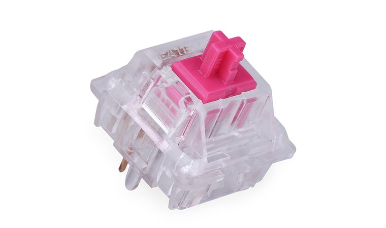 Gatreon Aliaz Silent Pink Keyboard Switches - Best for Smooth Tactile Feel