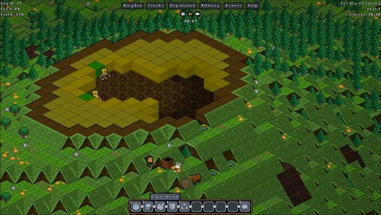 Gnomoria - A Sandbox Colony Builder With Dwarf Fortress DNA