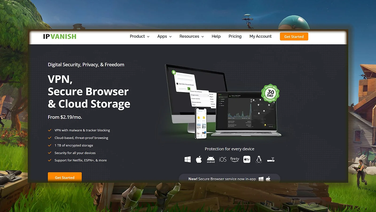 IPVanish  - Best VPN for Advanced Customisation