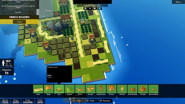 Kingdoms and Castles - A Charming Medieval Settlement Builder With Banished-Like Growth Mechanics