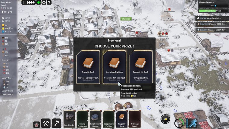 Kingdoms Reborn - A Card-Driven City-Builder With Banished-Style Progression