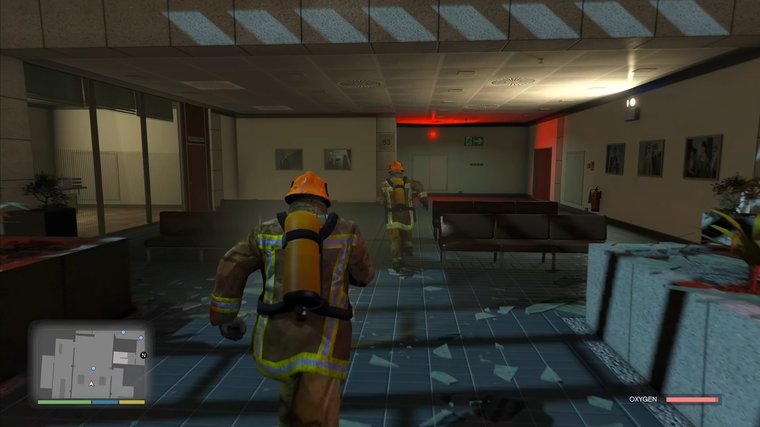 GTA V - In the middle of the Bureau raid.