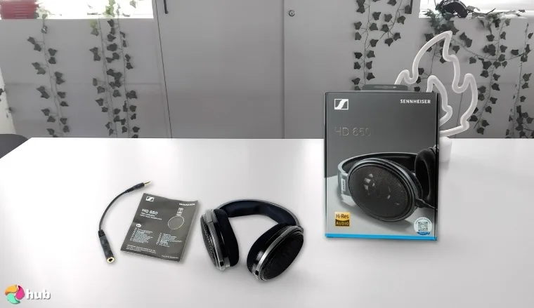 Sennheiser Consumer Audio HD 650 Studio Headphones on a white office desk in a bright workspace for a review