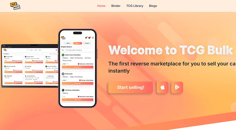 TCGBulk website