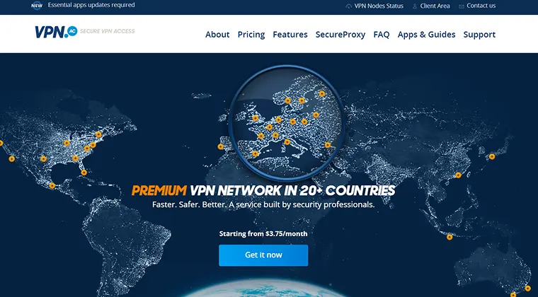 VPN.ac - Best for Double-Hop Connections