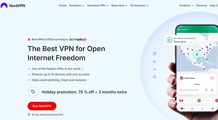 NordVPN - The Best VPN for Privacy Overall
