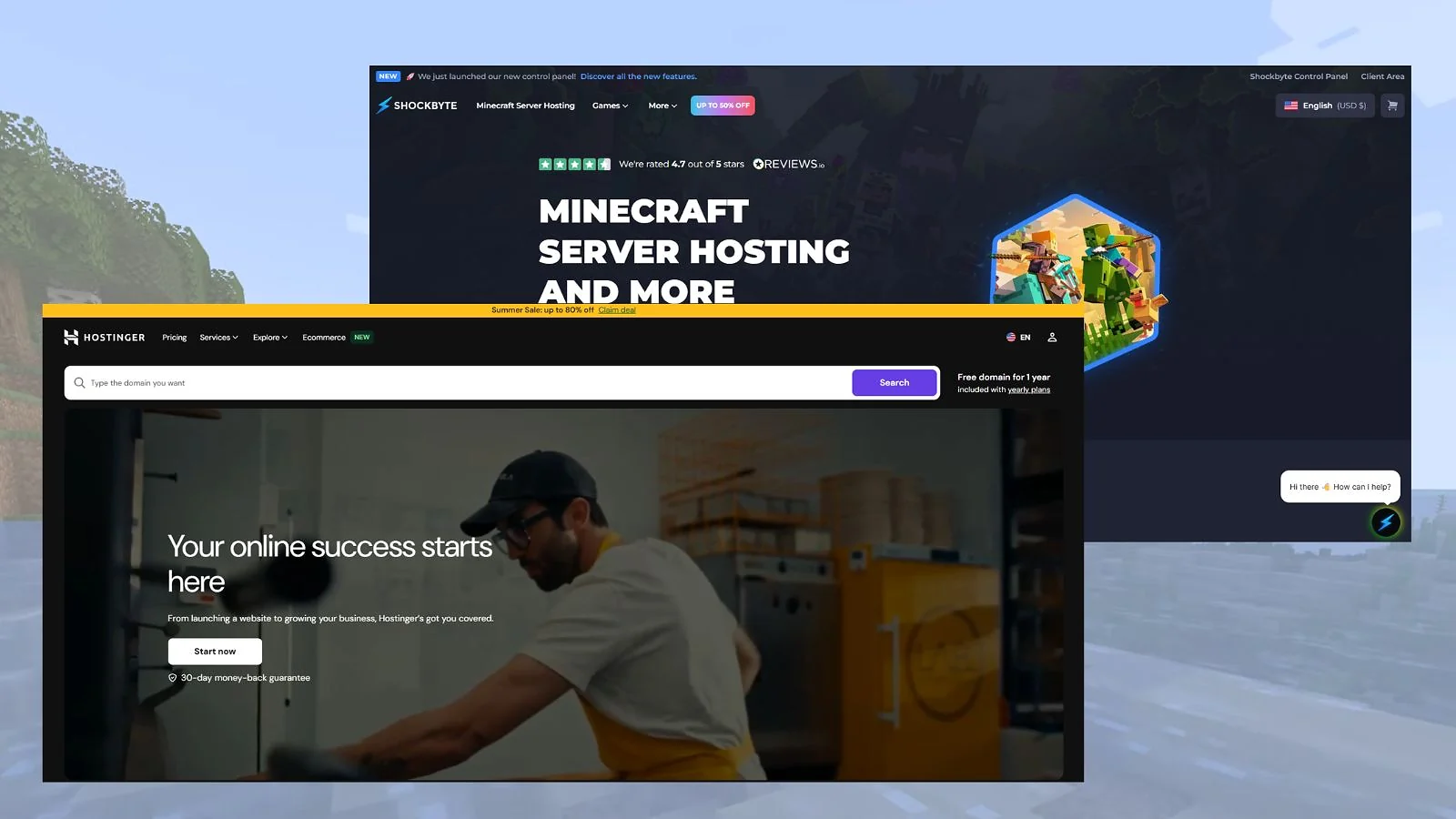 two providers displayed