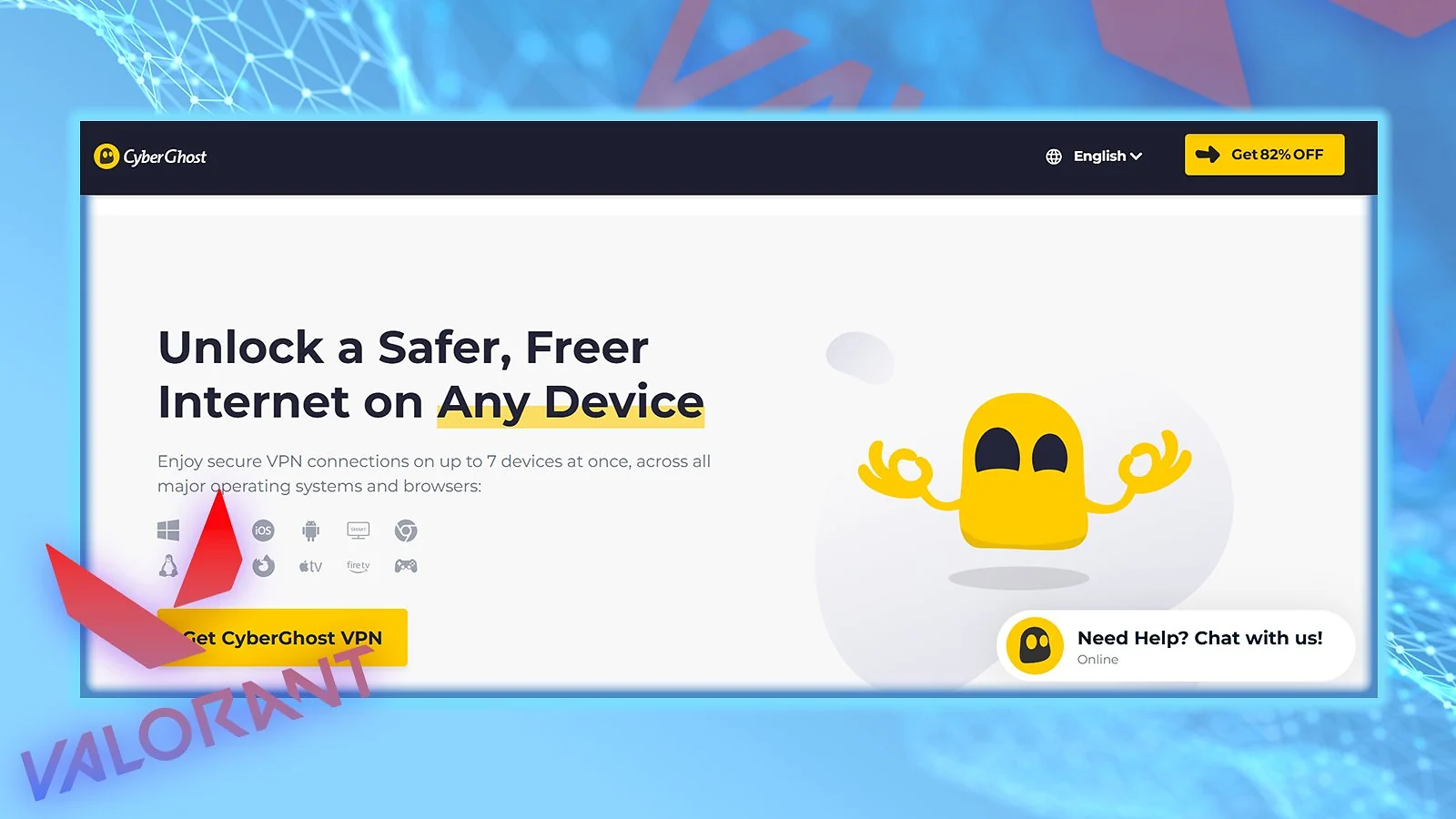CyberGhost - Best for Dedicated Gaming Servers