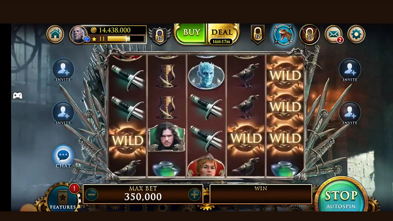 Game of Thrones Slots - Earn Around 800 SB in About Two Weeks