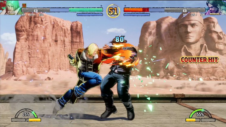 Fatal Fury: City of the Wolves Terry fighting against Mosburg.