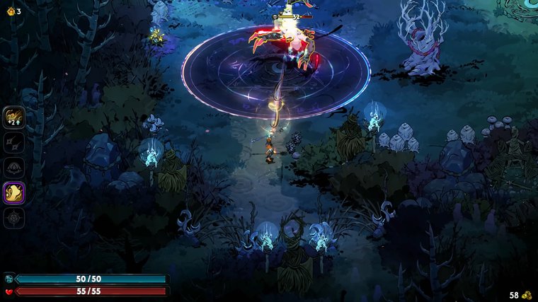 Hades II attacking an enemy.