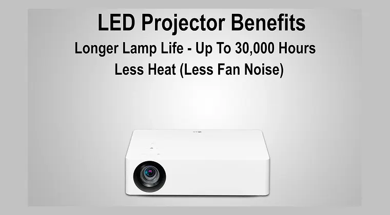 white lamp-based projector