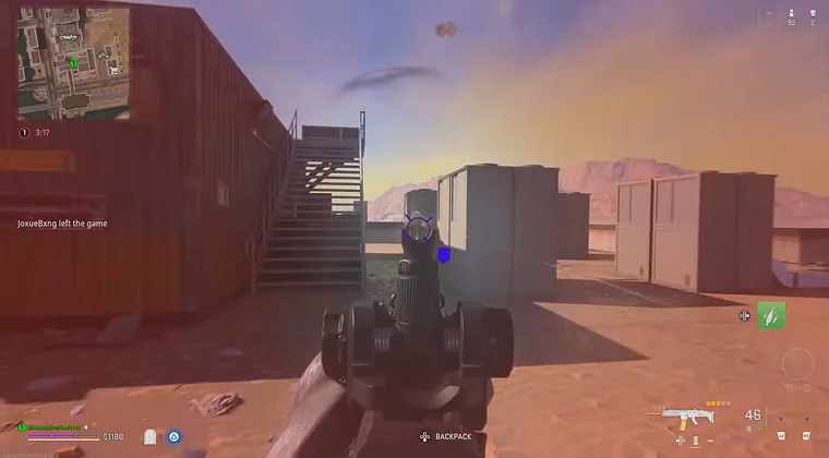 Screenshot from Call of Duty gameplay