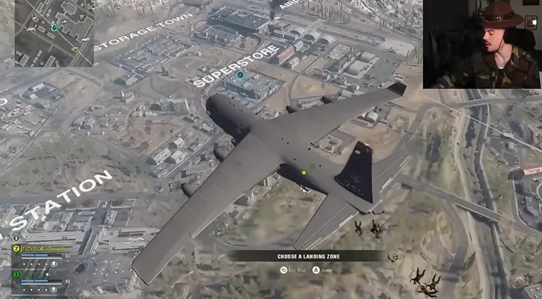 Gameplay footage shown during a live stream