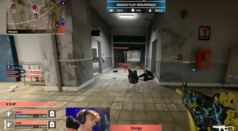 Esports-style gameplay scene from a competitive match