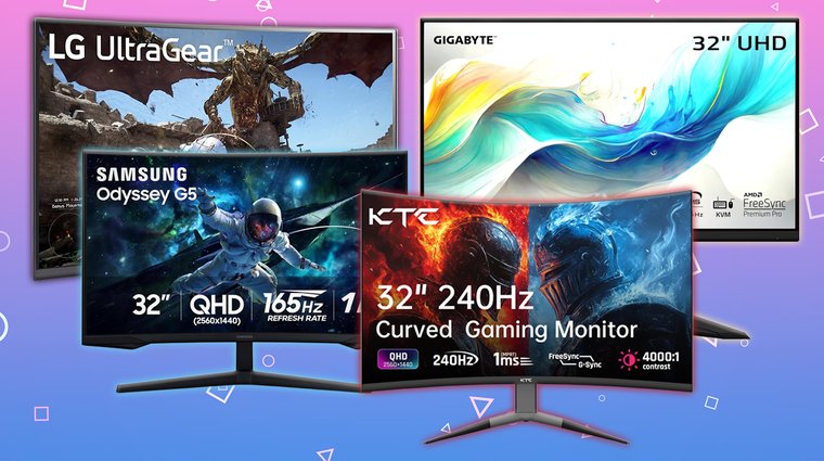 LG 32GS60QC-B Ultragear, ASUS ROG Strix, GIGABYTE M32U, Samsung Odyssey G55C Series and KTC 240Hz Curved monitors.