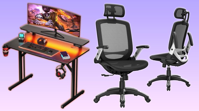 Ergonomic workspace featuring a MOTPK 31-inch desk and a chair.