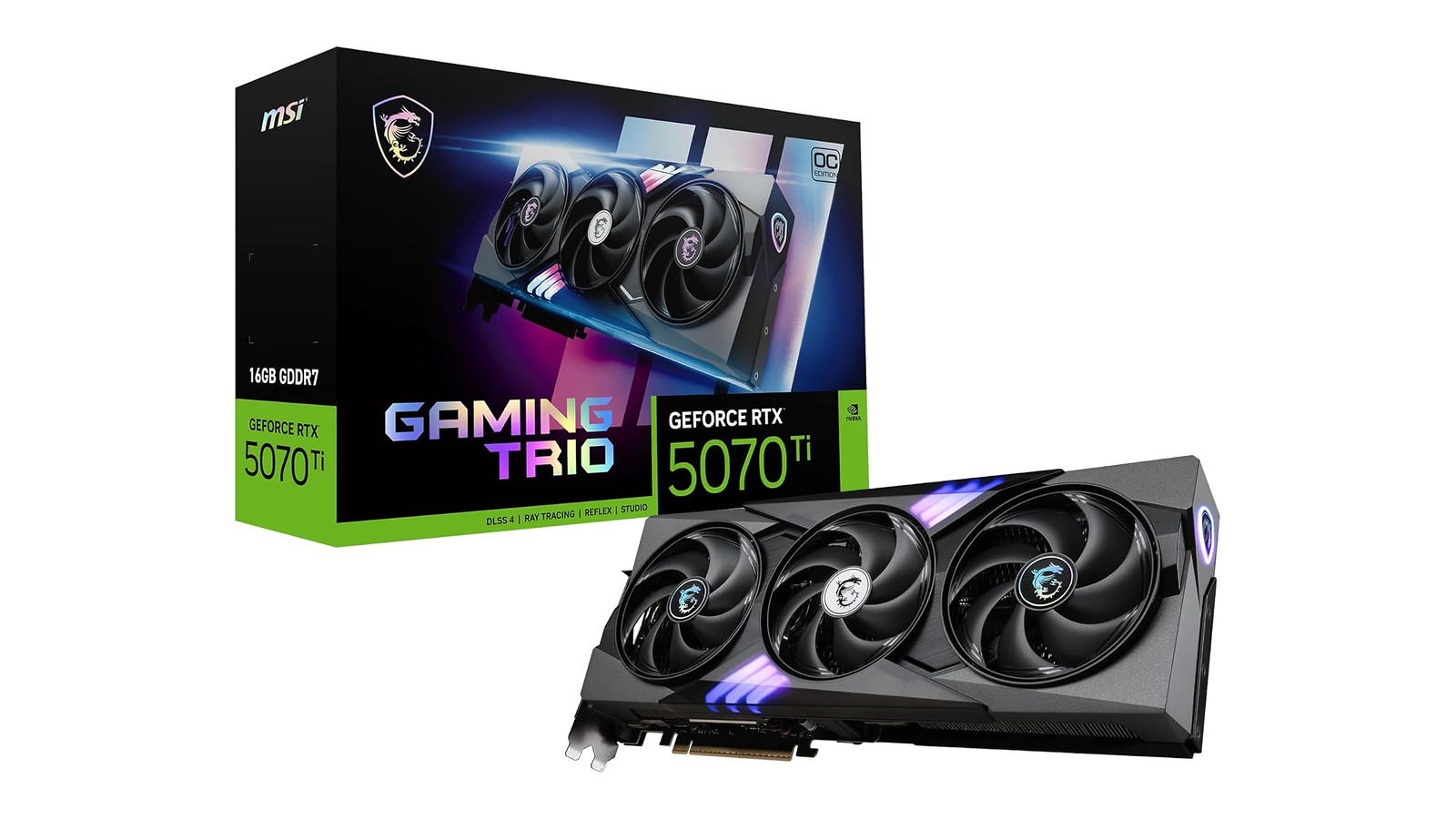 MSI GeForce RTX 5070 Ti 16G Gaming Trio OC - Best Value GPU for Premium 4K Gaming