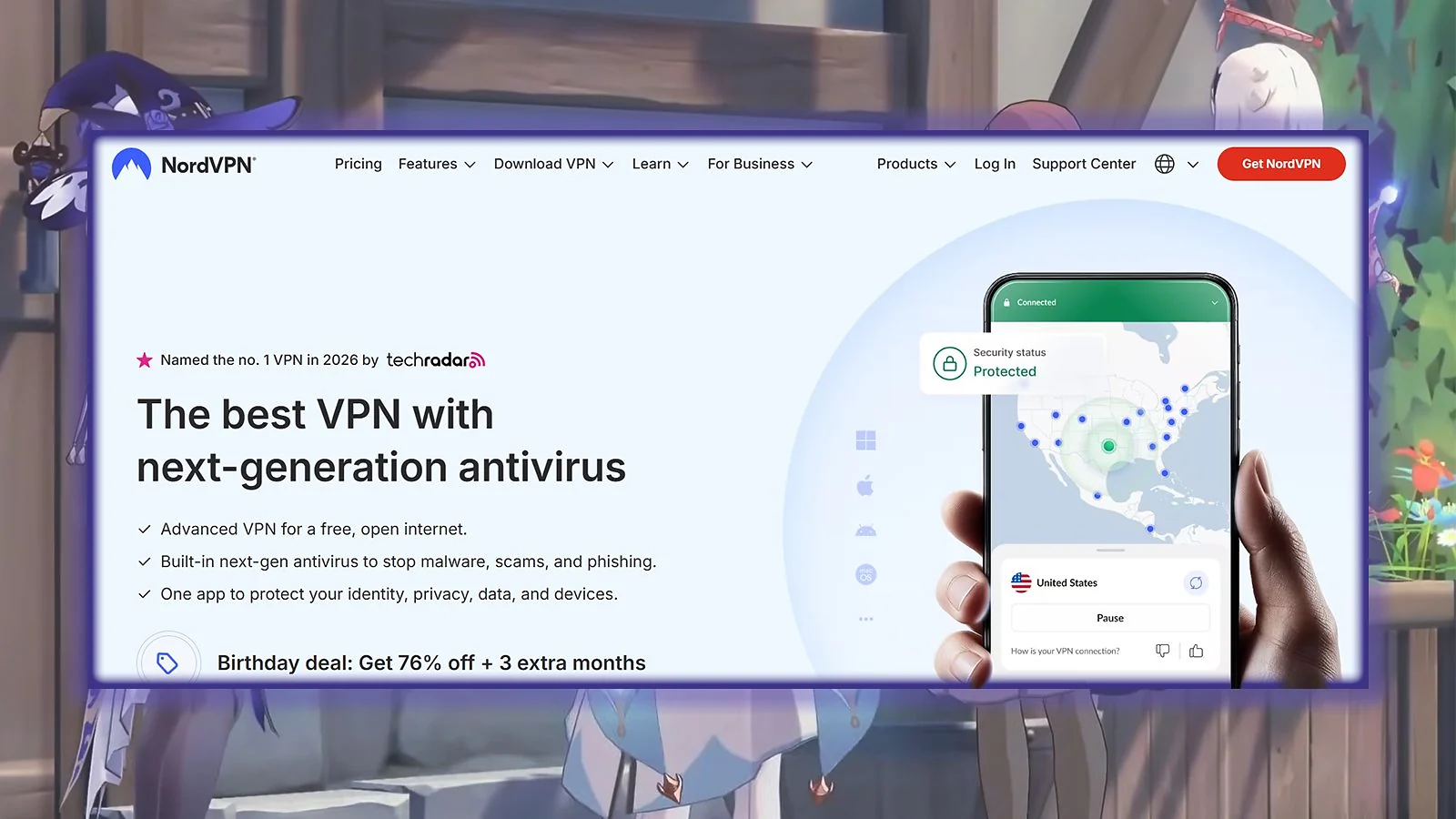 NordVPN - Best Overall VPN for Genshin Impact