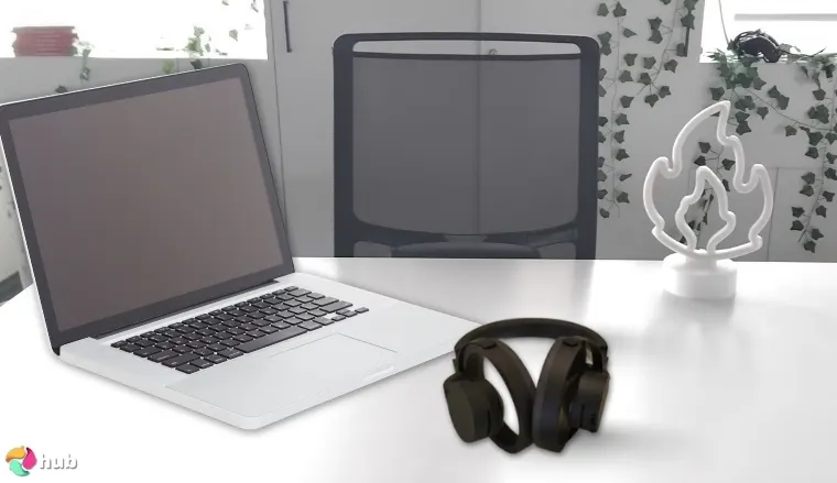 nwm ONE Open-Ear Headphones on a white office desk with balanced composition for a review