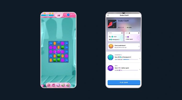 Comparison of the Mistplay and Playwell apps shown on a smartphone